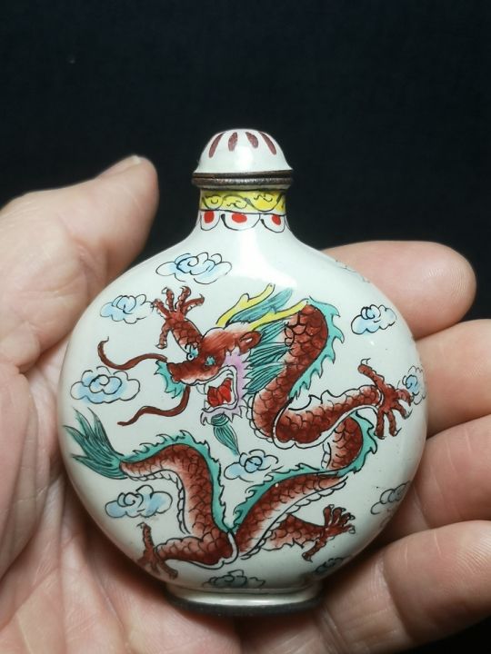 yizhu-cultuer-art-collection-vintage-art-chinese-cloisonne-painting-dragon-phenix-snuff-bottle-decoration