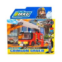 ชุดตัวต่อ ตัวต่อหุ่นยนต์ BIKKU No.10 ชุดตัวต่อ คริมสันเซเวอร์ CRIMSON SAVER ยานพาหนะรถ RESCUE-119 (VW-010) - Toys Store