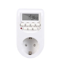 LCD Digital Timer Switch Energy Saving Smart Control Socket Programmable Setting of Clock On Off Time EU Plug