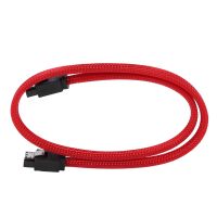 50CM SATA 3.0 III SATA3 7pin Data Cable 6Gb/s SSD Cables HDD Hard Disk Data Cord with Nylon Sleeved Premium Version