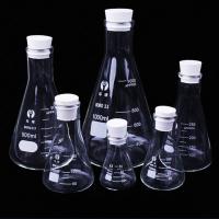 【✔In stock】 meidang Erlenmeyer 1ชิ้นขวดแก้วปากแคบ Borosilicate กระติกน้ำทรงกรวยสามเหลี่ยมอุปกรณ์ทางห้องปฏิบัติการทางเคมี50มล. ถึง1000มล.