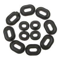 ๑✥ 12pcs Motorcycle Rubber Grommets Bolts Single Side Panel Cover Grommets Fairing Washer for Honda Suzuki GS125 Motorcycle Grommet