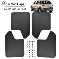 15" x 11.5" BlackRed Rally Splash Guards For Fiat 500 500C 500L 500X abarth Racing Mud Flaps Mudflaps Mudguards Fender WClips