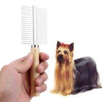 Pet Rake Comb Steel Needles Comb for Dogs Puppy Cat Hairbrush Grooming Tools Dogs Accessories Removes Lice Professional Tools Brushes  Combs