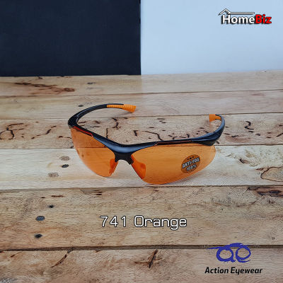 Action Eyeware รุ่น 741 Orange แว่นตานิรภัย, แว่นกันแดด2020, แว่นตากันUV, แว่นกันแดดผู้ชาย, แว่นตาผู้ชาย, แว่นสีสรรสวยงาม