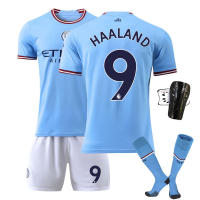 เสื้อฟุตบอลแมนเชสเตอร์ซิตี้ No.17 Kevin De Bruyne No.9 Erling Haaland สำหรับเด็กหญิงเด็กชายและผู้ชายผู้หญิง22-23 No.7บ้าน No.47ฟิลฟอดีน Shaquille Shaquille 0000