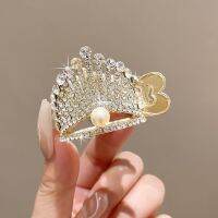 Headdress Ponytail Accessories High-end Rhinestone High Claw Clip Fashion Ladies Pearl