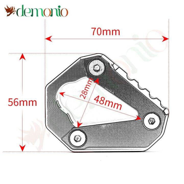 ขาตั้งด้านข้างทำจากอลูมิเนียม-cnc-แบบขยายได้แผ่นรองรับแผ่นป้องกันสำหรับ-bmw-s-s1000-1000r-1000-r-2021-2022โลโก้-s1000r