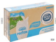 Thùng 24 bịch sữa tươi tiệt trùng ít đường Dutch Lady Canxi & Protein