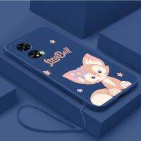 [ฟรี] OPPO A17 A17K A77s A57 A77 5G Stylish Disney LinaBell ฝาครอบโทรศัพท์ยาง Liquid Silicon กันกระแทกปลอก