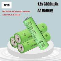 【Booming】 Green Street 1.5V 3000Mah AA อัลคาไลน์ชาร์จได้3000Mah 1.5V AAA สำหรับไฟฉายชาร์จได้