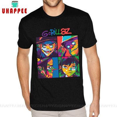 Quality Gorillaz Tee Shirts T Shirts Mens Big Size Black Shirts