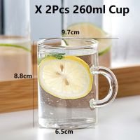 1.7L Glass Water Pitcher with Handle Bamboo Lid Heat Resisttant Cold Hot Kettle Large-capacity Tea Pitcher Water Juice Jug Cups