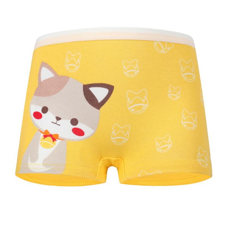 4-piecesset-ready-stock-cute-cat-cartoon-printed-kids-panty-elasticity-kid-underwear-baby-soft-breathable-cotton-underpants-2-12years-girls-panty-hot-sale-in-south-east