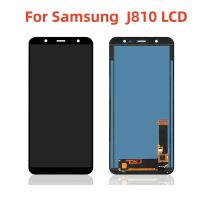 โทรศัพท์มือถือ LCD 6.0 J810 2018 J8เหมาะสำหรับ Samsung Galaxy J8 2018 J810จอแสดงผล LCD แบบสัมผัสหน้าจอ Gratis Ongkir แผงหน้าจอทัชสกรีน