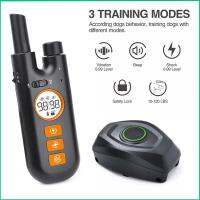 ZZOOI 800m Dog Training Collar Rechargeable Pet Products Remote Control Electric Anti Bark dog collar for Short-haired Long-haired Dog