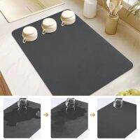 【CC】 Absorbent Drain Dish Sink Countertop Protector Placemat Anti-slip Dinnerware