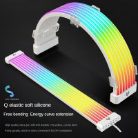 COOLMOON AL300 3PIN+4PIN ARGB Luminous Light Board Neon Line for 8P/24PIN Motherboard Chassis Light Strip Decorative Line