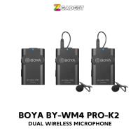 Boya BY-WM4 Pro-K2  Dual Wireless Microphone ไมโครโฟนไร้สาย แบบไมค์คู่ ใช้ได้ทั้งกล้องและมือถือ