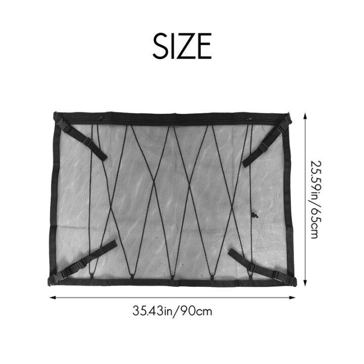 car-ceiling-storage-net-pocket-roof-interior-cargo-net-bag-car-trunk-storage-pouch-sundries-storage-organizer-black