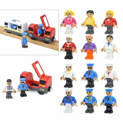 All Kinds of Small Man Doll Model Character Railway Accessories Educational DIY Original Gifts Kids For Biro Wooden Track Toys