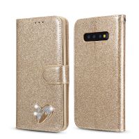 CaseสำหรับSamsung Galaxy S7 / S7 Edge / S8 / S8 Plus / S9 / S9 Plus / S10E/ S10 Plus Shining Diamondซองโทรศัพท์พลิกคุณภาพสูงพร้อมที่วางโทรศัพท์และช่องเสียบการ์ดโทรศัพท์Case