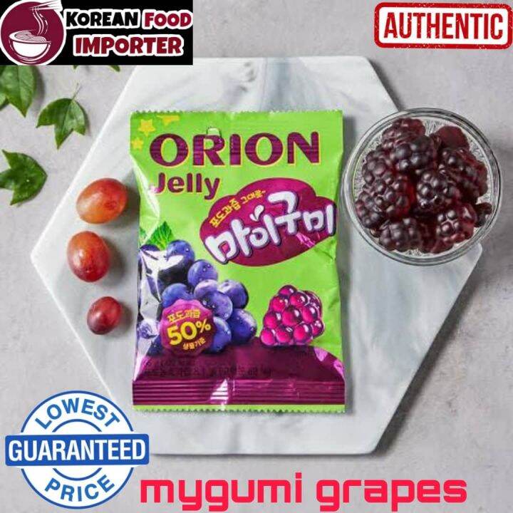 Orion My Gummy (Mygumi) Peach, Grape & Plum Flavor 66g & 67g Lazada PH