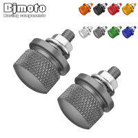 BJMOTO M6 Motorcycle Knurled Seat License Plate cket Bolt Nuts Screw For Yamaha Kawasaki Honda BMW Ducati Suzuki