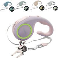 Upgraded 3M 5M retractable dog leash simple fluorescent durable nylon pet outdoor walking automatic extension traction device