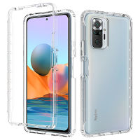 Xiaomi Redmi Note 10 Pro / Note 10 Pro Max Case, EABUY Transparent 2-in-1 Gradient Shockproof Case for Xiaomi Redmi Note 10 Pro / Note 10 Pro Max