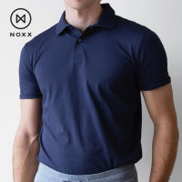 NEW Noxx Polo T-shirt: เสื้อโปโล ผ้าพรีเมี่ยม พีม่า คอตต้อน สีกรมท่า Navy Blue (Premium Pima Cotton)