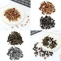 【CW】 100pcs 12mm Jewelry Making Purse Handbag Pierced Rivets Metal Feet Accessories Studs