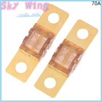 Sky Wing 2ชิ้นชุบทอง20A 30A 40A 50A 60A 70A 80A 120A 125A 150A 200A 175A 32V Mini An ตัวแปลงฟิวส์รถยนต์จัดประเภทสำหรับรถจักรยานยนต์ยานยนต์