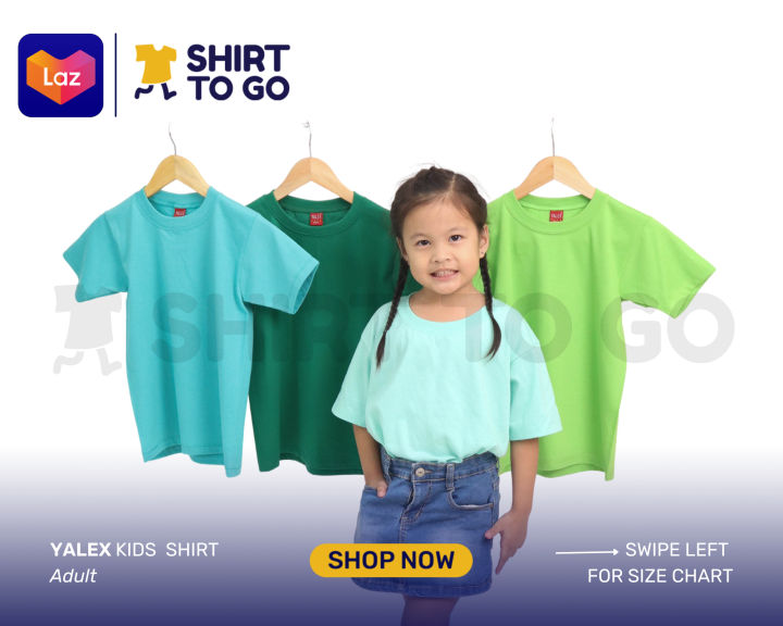 YALEX KIDS plain shirt shades of Green | Lazada PH