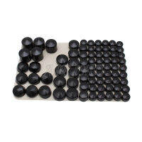 75Pcs รถจักรยานยนต์ Bolt Toppers สกรูฝาครอบสีดำพลาสติก ABS สำหรับ Dyna Twin Cam 1991-2013