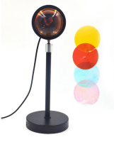 Sunset Lamp,180 Degree Rotation Projector 4Colors Romantic for Decor