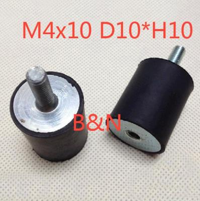 M4 x10 D10xH10male/female VD Rubber Vibration Damper/Rubber Screw Damper for camera Electrical Rubber shock absorption screw