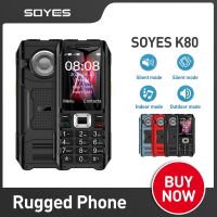 SOYES K80 GSM 2G Mobile Phone 1800mAh Dual SIM Cards MP3 FM Flashlight Loud Speaker Anti-quake Fall-proof Elder Cellphone