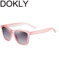 Dokly แบรนด์แฟชั่นเย็นผู้หญิงสีชมพูกรอบสแควร์แว่นกันแดด P olarized ชายและหญิงภาพ O culos de SOL UV400