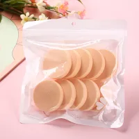 【CW】□  10pcs Facial Foundation Puff Wet and Dry Use Soft Makeup Sponge Blenders Face Cleaning Tools