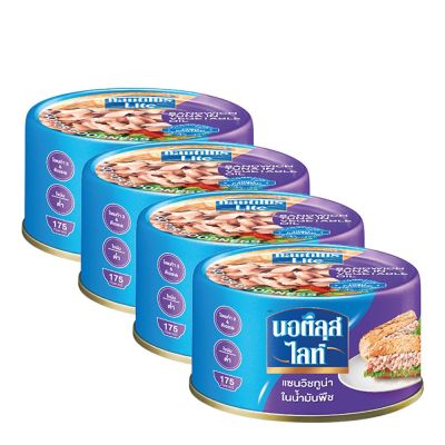 สินค้ามาใหม่! นอติลุสไลท์ ทูน่าแซนวิชในน้ำมันถั่วเหลือง 165 กรัม x 4 กระป๋อง Nautilus Lite Tuna Sanwich in Soy Bean Oil 165 g x 4 Cans ล็อตใหม่มาล่าสุด สินค้าสด มีเก็บเงินปลายทาง