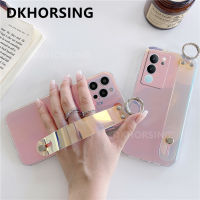 DKHORSING V29เคสสำหรับ VIVO โทรศัพท์5G นิ้วแบบไล่ระดับสีหลากสีเคสนิ่มเคสโทรศัพท์ Vivo V29 2023ซิลิโคน VIVOV29ปลอกกันกระแทก5G พร้อมสายรัดข้อมือ