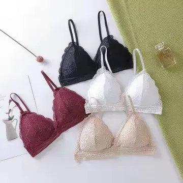 New Sexy Lace Camisole Bra No Steel Ring Bra Triangle Cup Bra Underwear -  China Breathable Underwear and Sexy Bra price