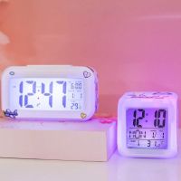 ?แถมฟรีสติ๊กเกอร์?  Digital Clock นาฬิกา ดิจิตอลตั้งโต๊ะ ตั้งปลุก อุณหภูมิ ดูเวลา วันที่ รุ่นนี้มีไฟตอนกลางคืน