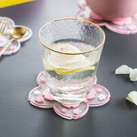 Cherry Blossom Non-Slip Coaster Heat Insulation Pad Pink SakuraCup Water Bowl Table Mat Kitchen Accessories Tableware cocina