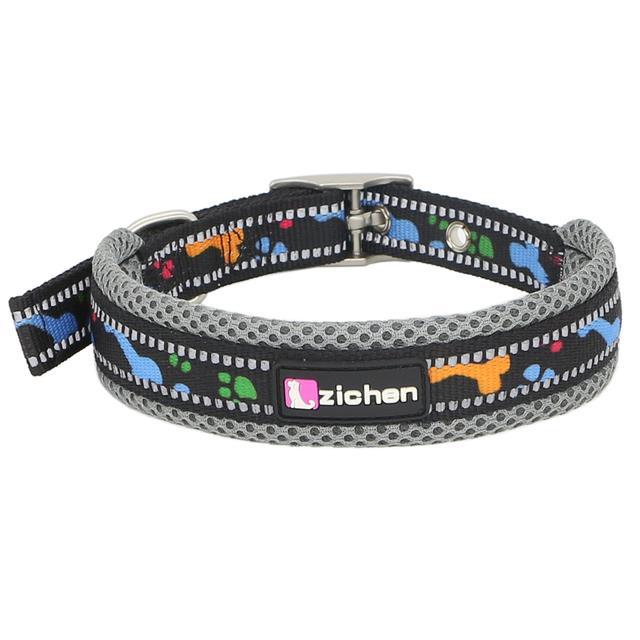 hot-dog-collar-reflective-soft-fashion-printed-adjustable-pet-dog-collar-for-small-medium-large-dogs-collar-training-supplies