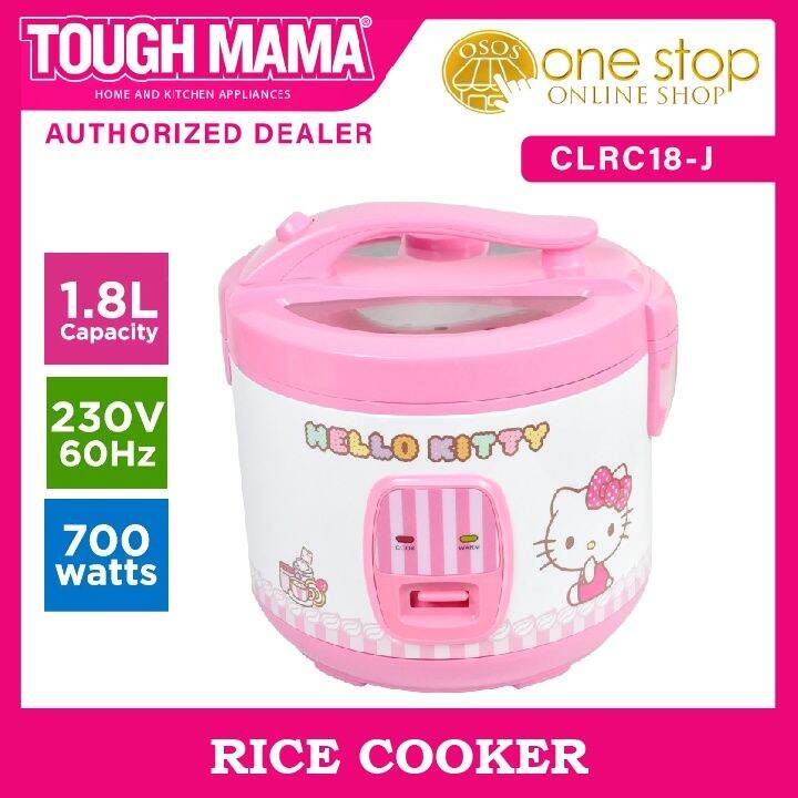 Tough Mama Original Hello Kitty Rice Cooker w/ Steamer 1.8L Deluxe Jar ...