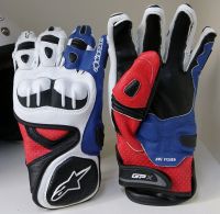 ALPINESTARS Knight ถุงมือขี่มอเตอร์ไซค์ MotoGP มอเตอร์ไซด์ถุงมือหนังวัวแท้ GPX822