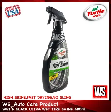 Turtle Wax Wet 'N Black Ultra Wet Tire Shine, 23 oz