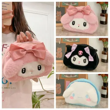 Kuromi Bag,My Melody Hello Kitty Cinnamoroll PomPomPurin Cute Cartoon  Backpack Shoulder Bag Doll Handbag (F)